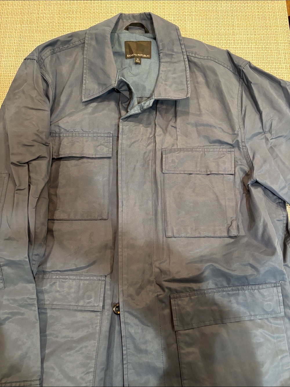 Banana Republic Men's Slate Blue Field Jacket